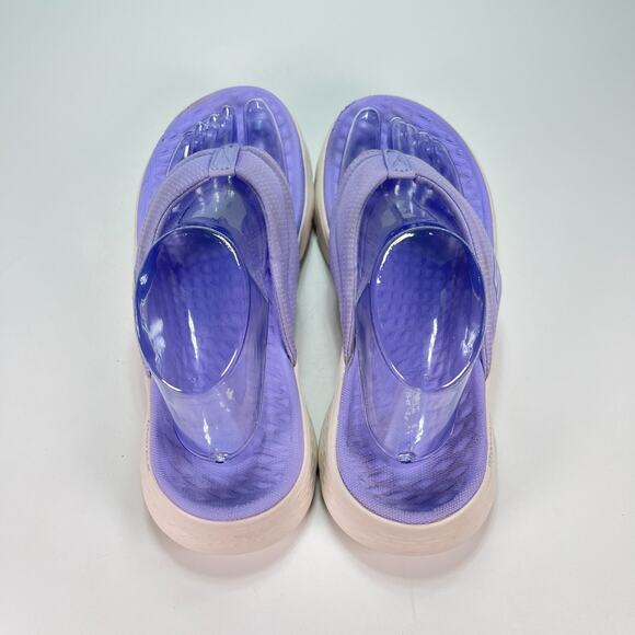 Skechers GO WALK Flex Purple Lightweight Flip Flops Sandal 141445 Women's Size 9 - Picture 6 of 9